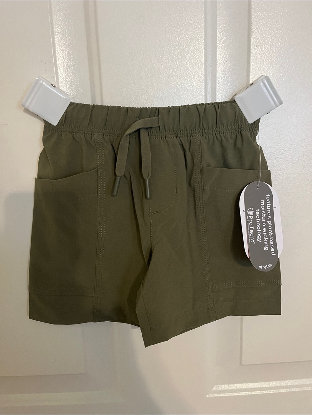 NWT 2T wonder nation Olive-Style Drawstring Pull-On Shorts